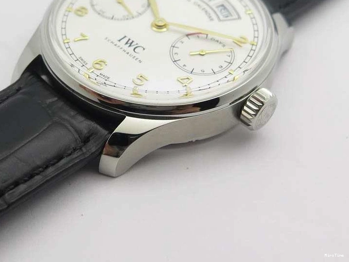 MIROTIME 0513 Portuguese Real PR Real Annual Calendar IW5035 YLF 1:1 Best Edition White Dial On Leather Strap A Refined 7243